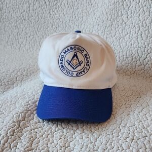 Vintage 90's Otto Cotton Blend Colorado Masonic Band Camp Truckers Hat Ball Cap